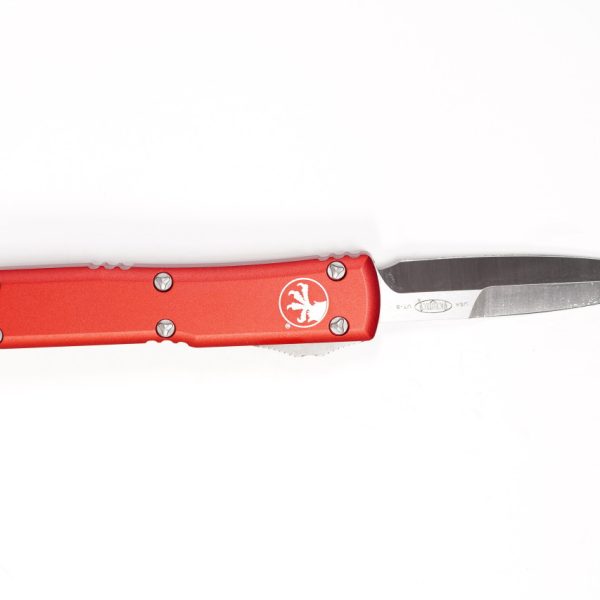 Microtech 120-4RD Ultratech Satin, RED Aluminum Handles
