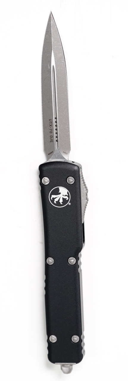 Microtech 147-10AP UTX-70 Apocalyptic, Black Handles