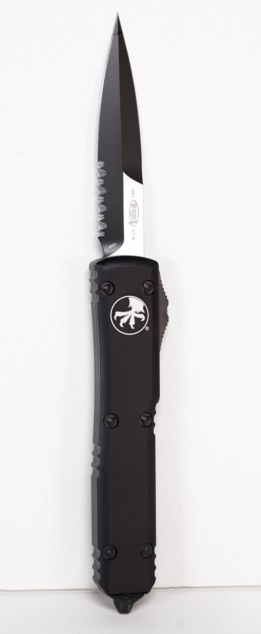 Microtech 120-2T Ultratech Tactical BLK, BLK Aluminum Handle - Image 2