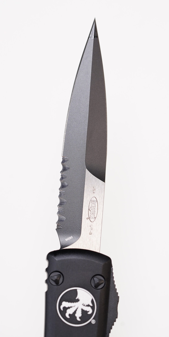 Microtech 120-2T Ultratech Tactical BLK, BLK Aluminum Handle - Image 3