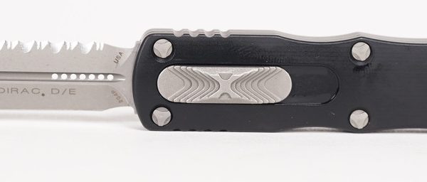 Microtech 225-12AP Dirac Apocalyptic, Black Aluminum Handles