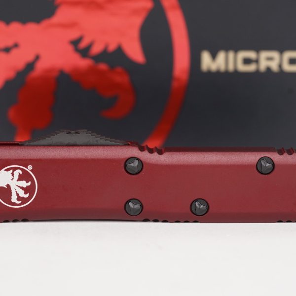 Microtech 231-2MR UTX-85 Black, Merlot Aluminum Handles