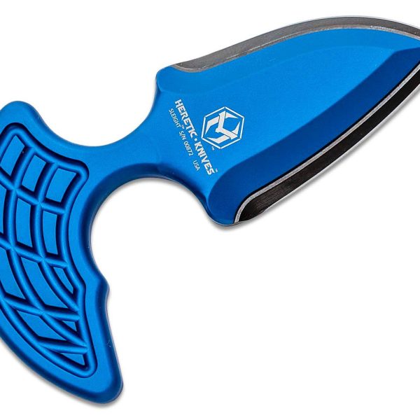 Heretic Sleight Modular Push Dagger Black DLC, Blue Handle