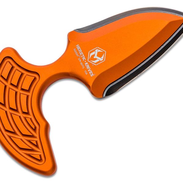 Heretic Sleight Modular Push Dagger Black DLC, Orange Handle