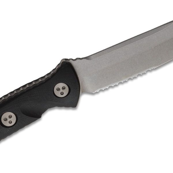 Microtech 113-11 Socom Alpha Stonewashed, Black G10 Handles