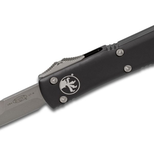Microtech 120-10AP Ultratech Apocalyptic Plain, Black Handle