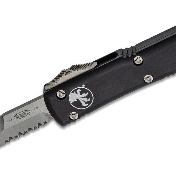 Microtech 120-11 Ultratech Stonewashed, Black Handle