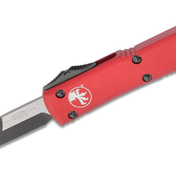 Microtech 120-1RD Ultratech Black, Red Aluminum Handles