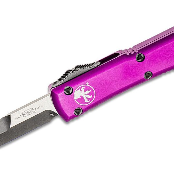 Microtech 120-1VI Ultratech Black, Violet Aluminum Handles