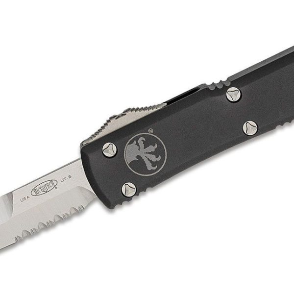 Microtech 120-5 Ultratech Satin, Black Handles