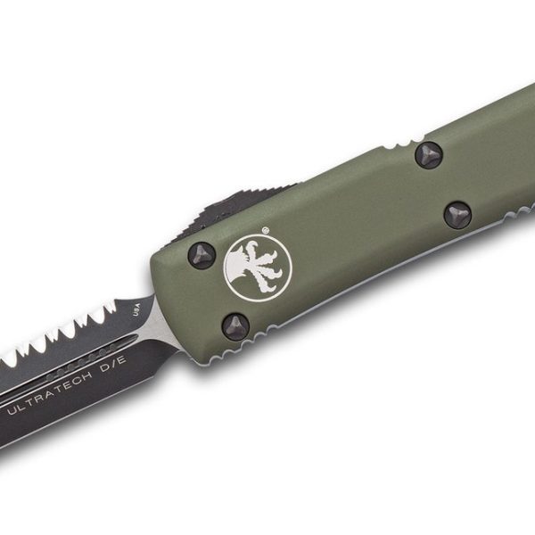 Microtech 122-3OD Ultratech Black, OD Green Handle