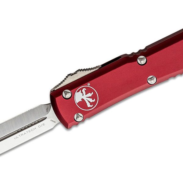 Microtech 122-4MR Ultratech Satin, Merlot Red Handles
