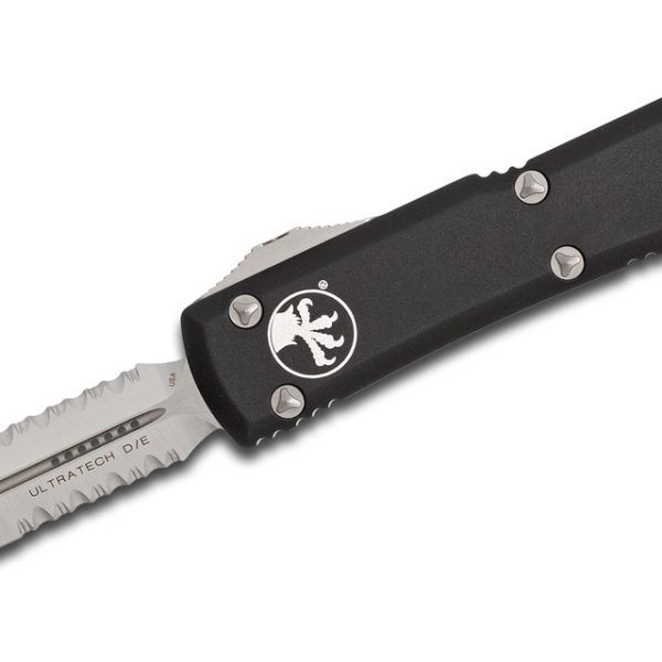 Microtech 122-5 Ultratech Satin, Black Aluminum Handles