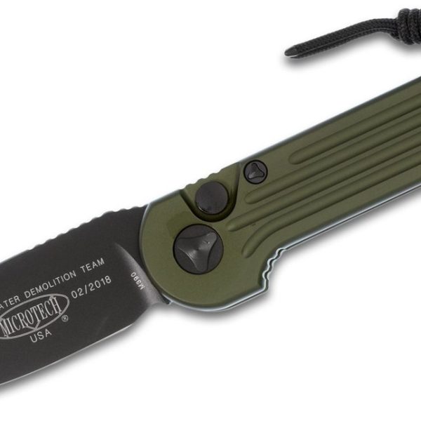 Microtech 135-1OD LUDT Black, OD Green Aluminum Handles