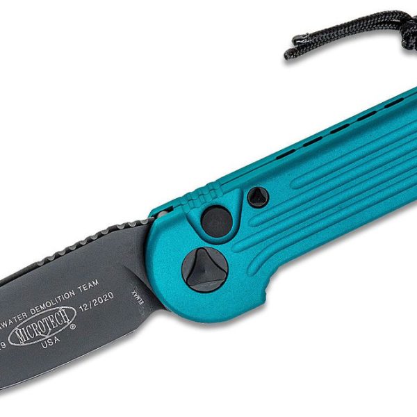 Microtech 135-1TQ LUDT Black Blade, Turquoise