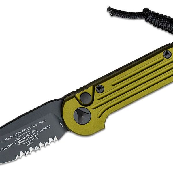 Microtech 135-2OD LUDT Black P/S Blade, OD Green Handle