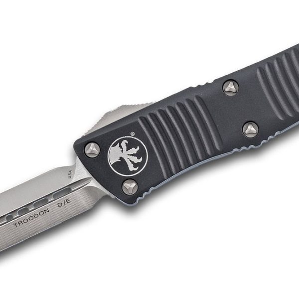 Microtech 138-4 Troodon Satin D/E , BLK Handle