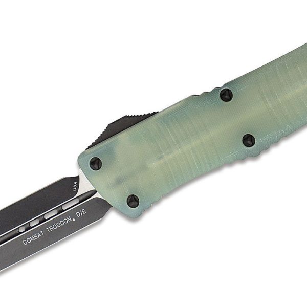 Microtech 142-1GTJGS Combat Troodon Signature BLK, Jade Top