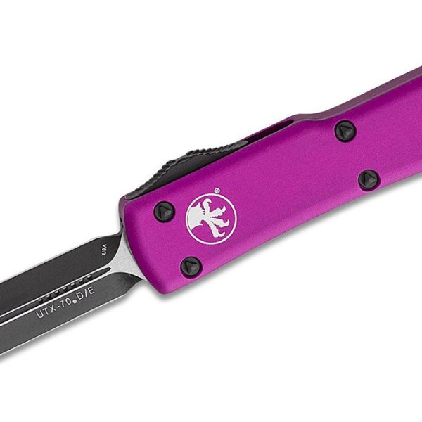 Microtech 147-1VI UTX-70 Black, Violet Handles