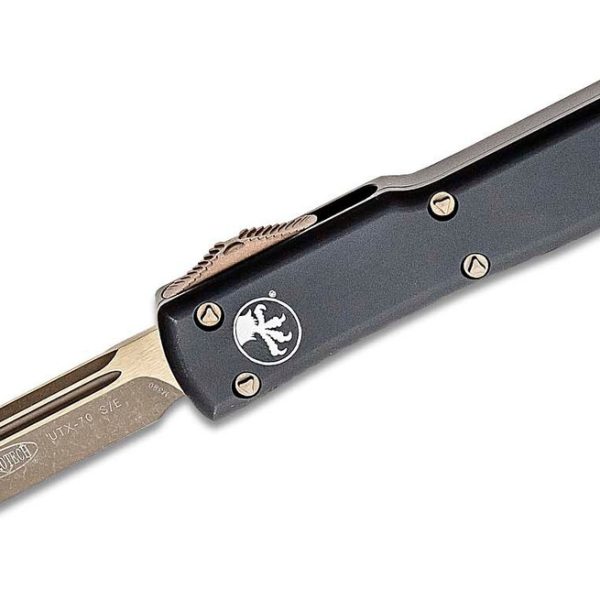 Microtech 148-13AP UTX-70 Bronze Apocalyptic, Black Handles
