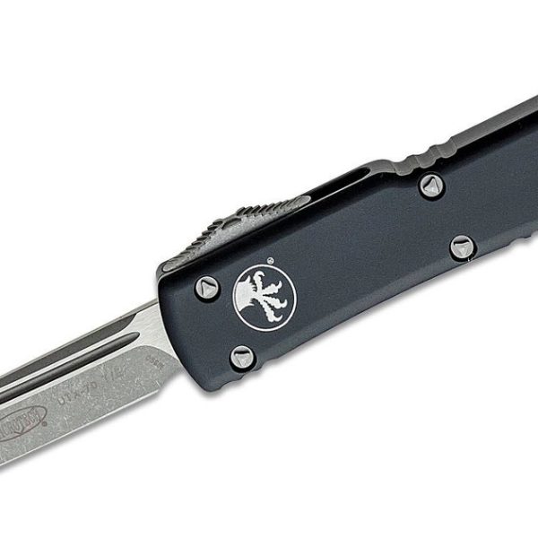 Microtech 149-10AP UTX-70 Apocalyptic Tanto, Black Handles