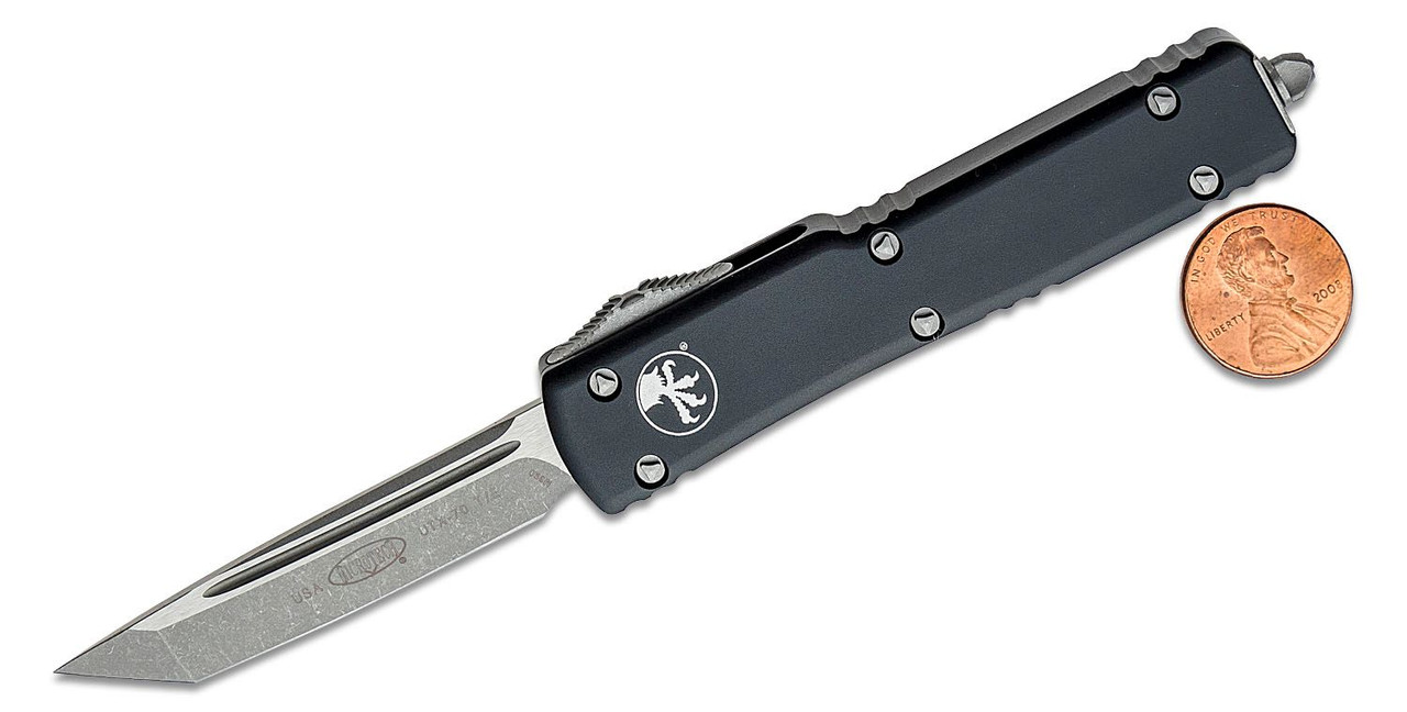 Microtech 149-10AP UTX-70 Apocalyptic Tanto, Black Handles - Image 2