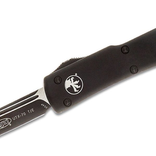 Microtech 149-1T UTX-70 Black, Black Aluminum Handles
