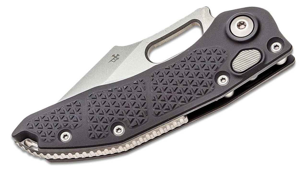 Microtech/Borka Blades 169-11 Stitch SW Combo Blade, BLK - Image 2