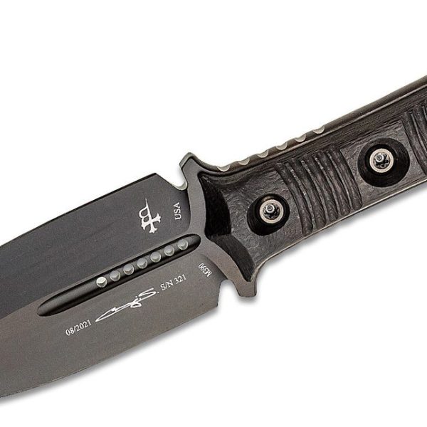 Microtech/Borka Blades 201-1DLCS SBD, Milled Carbon Fiber