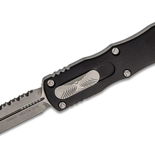 Microtech 227-12 Dirac Delta Stonewashed, BLK Handle