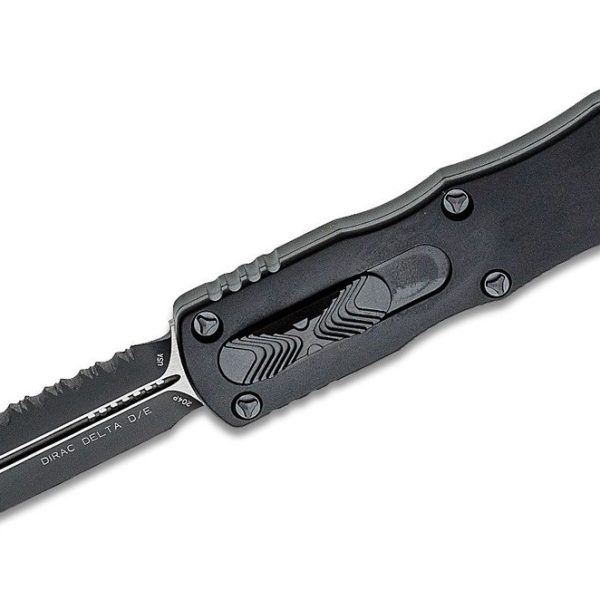 Microtech 227-3T Dirac Delta Black DLC D/E, Black Handles