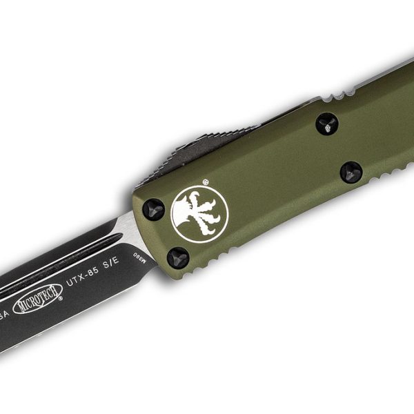 Microtech 231-1OD UTX-85 Black, OD Green Aluminum Handles