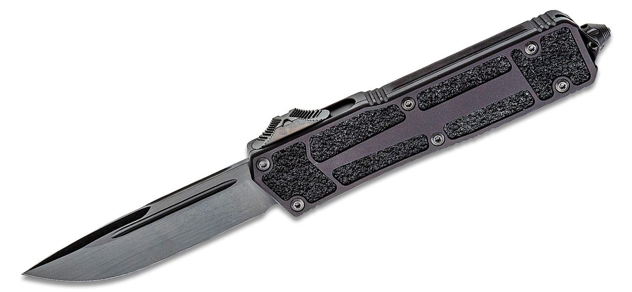 Microtech 278-1DLCTSH Scarab II Shadow BLK Plain Blade
