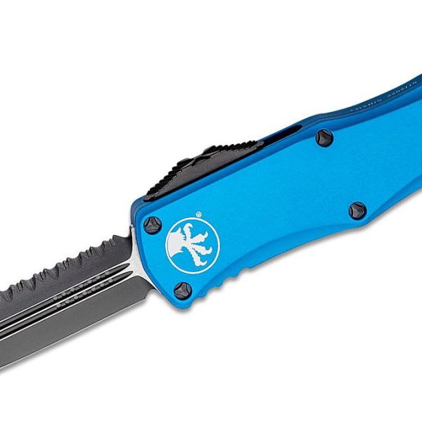 Microtech 702-3BL Hera Black P/S, Blue Handles