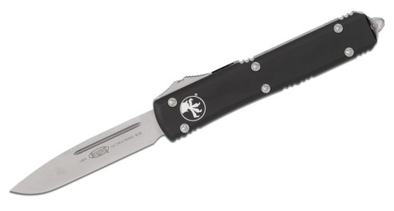 Microtech 121-10 Ultratech Stonewashed, BLK Aluminum Handle