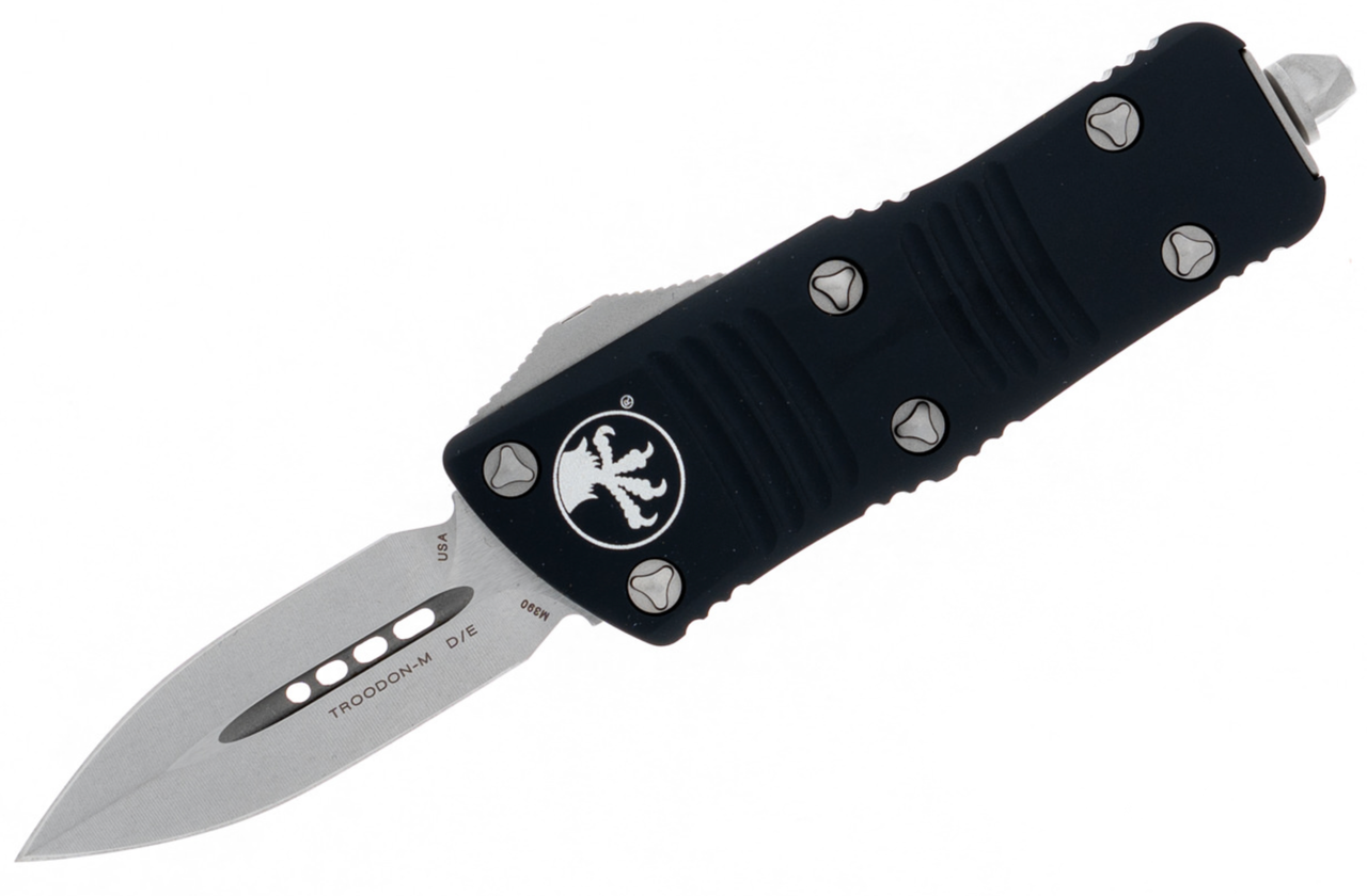 Microtech 238-10 Troodon Mini Stonewashed D/E Dagger - Image 3