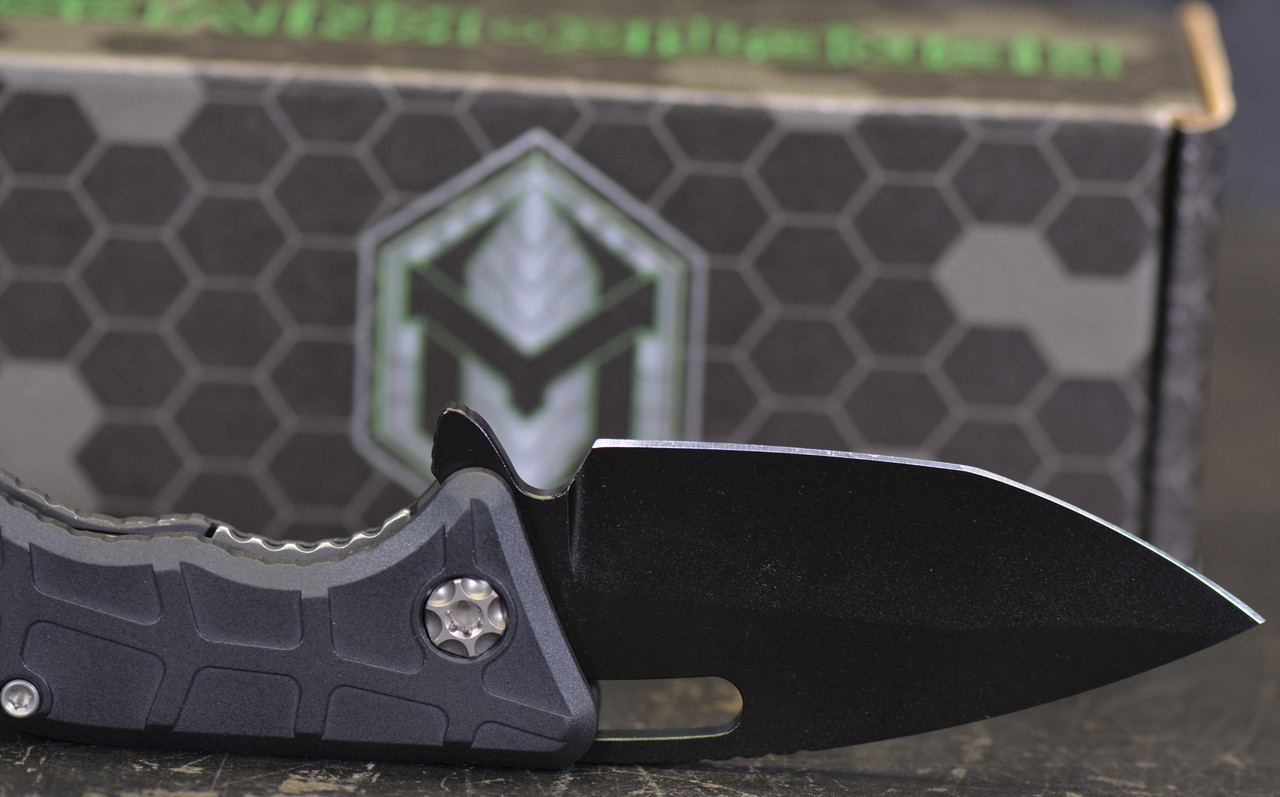 Heretic Martyr Manual Knife Black Aluminum 3" Black - Image 7