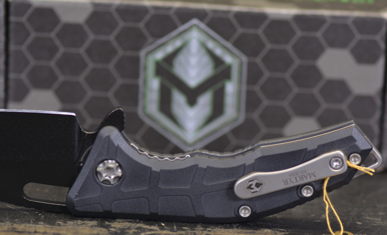Heretic Martyr Manual Knife Black Aluminum 3" Black - Image 5
