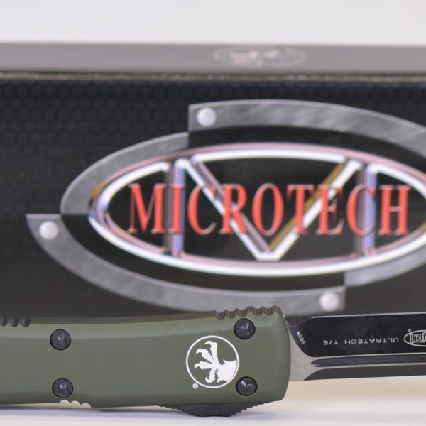 Microtech 123-1OD Ultratech Black, OD Green Aluminum Handle