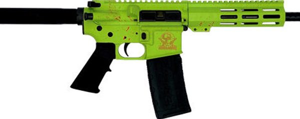 AR15 Pistol 223'5.56 7.5" Barrel Nitride Zombie Splatter 30rd - f1-firearms.us.com