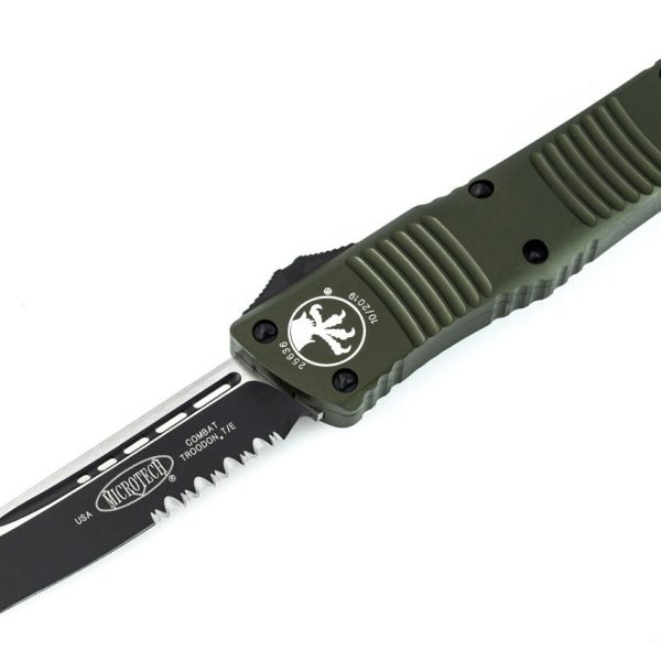 Microtech 144-2OD Combat Troodon Black, OD Green Handles