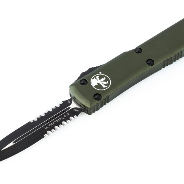 Microtech 122-2OD Ultratech Black, OD Green Aluminum Handles